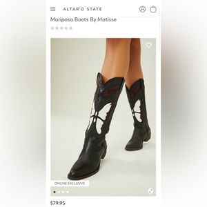 Butterfly Cowgirl Boots